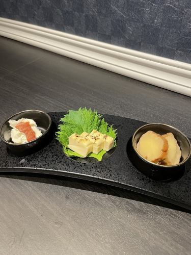 拘りのクリームチーズ三種盛り