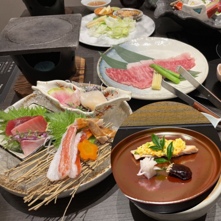 『冬季限定』蟹と和牛と鰆の冬味コース