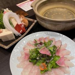 鹿児島産　天然鯛しゃぶしゃぶ
