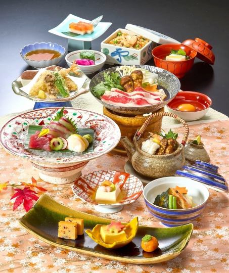 From August 6th to September 30th, "Autumn Harvest Blessings" Matsutake Kaiseki Course ~ Hagi ~ 11 dishes total, 5,720 yen