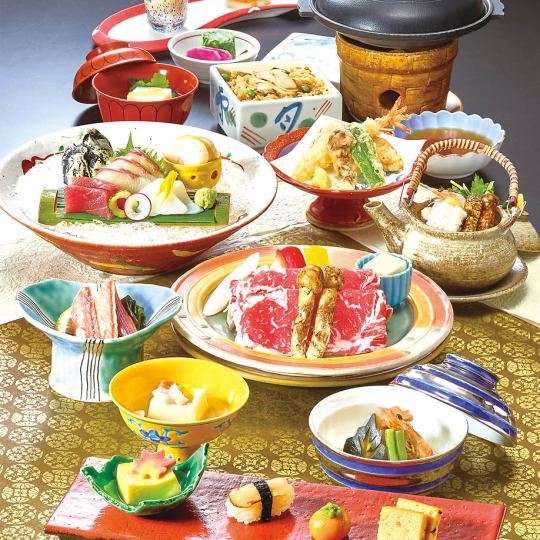 8/6～9/30まで≪秋穫の恵み≫松茸会席～葵～全12品・7920円