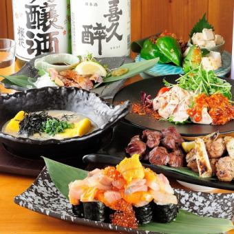 "Kokoro's Standard Course" Charcoal Yakitori Course ♪ 7 dishes in total [Charcoal Yakitori Course] 3,000 yen [tax included]