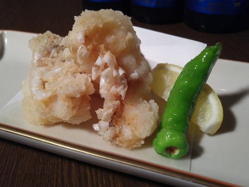 Deep-fried guji (sweet sea bream)