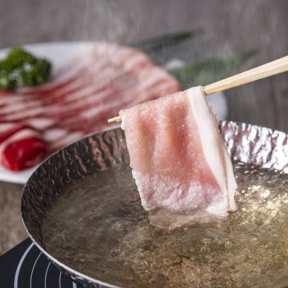 あぐー豚と島野菜のしゃぶしゃぶ食飲放題コース3850円♪　