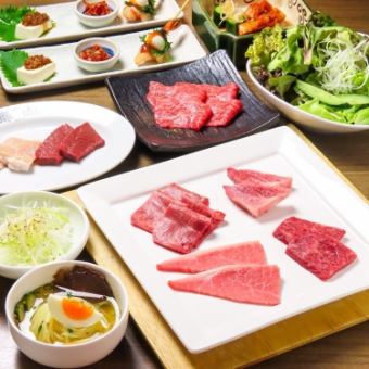 ≪期間限定≫　【春の美食の饗宴】仙台牛と名物冷麺で彩る華やぎ歓送迎会コース★90分飲み放題付