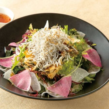 しらすと彩り大根の和風サラダ(3~4人前)