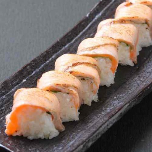 Broiled Salmon Stick Sushi