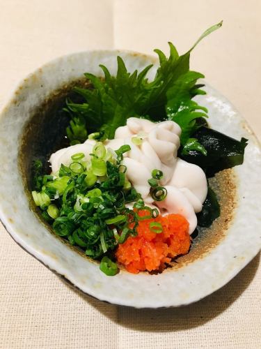 Shirako ponzu or tempura