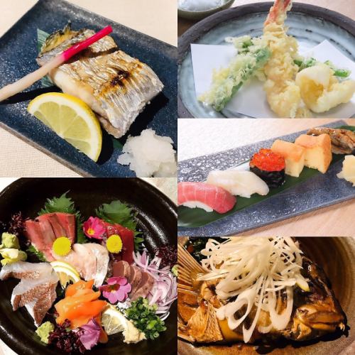 壽司/福/曲宴會套餐 6,600日圓（含稅） 共7道菜