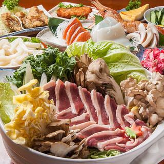 【浜っ子名物】エゾ鹿鍋＋毛ガニ付きコース★飲み放題付★