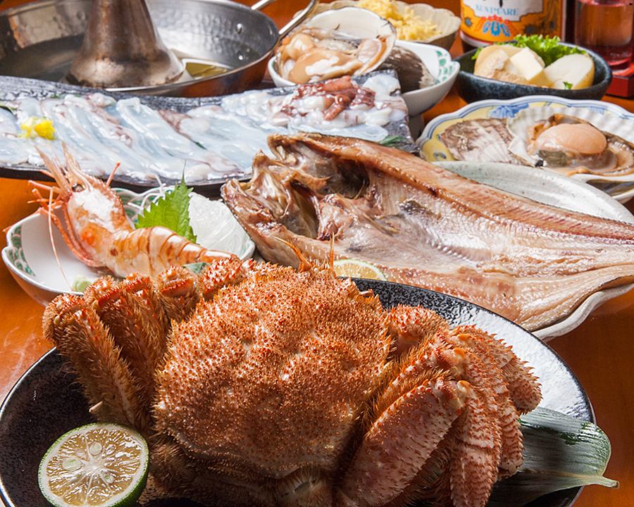 オロロンラインから直送される新鮮な魚介類を使ったおススメ料理