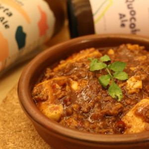 Mapo tofu made by a Japanese restaurant