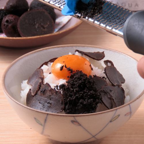 [Featured on TV] Luxurious truffle rice with raw egg