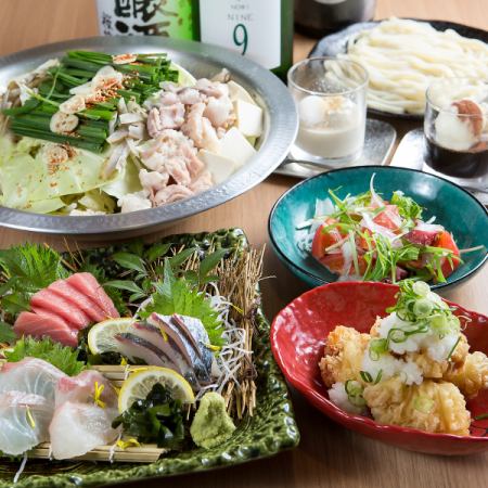 【推荐送别会和欢迎会！】著名的鸡肉天妇罗和内脏火锅套餐2小时无限畅饮3,980日元！