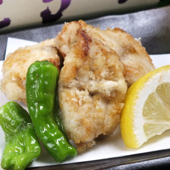 Deep-fried chicken / Deep-fried river shrimp