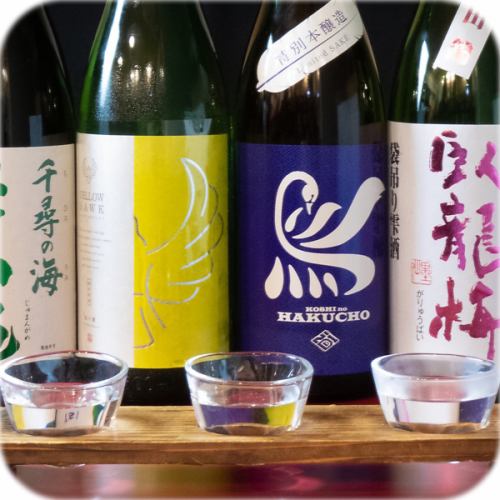 Lots of unique sake ♪