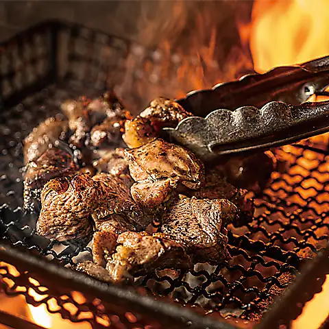 Our specialty! Charcoal-grilled local chicken