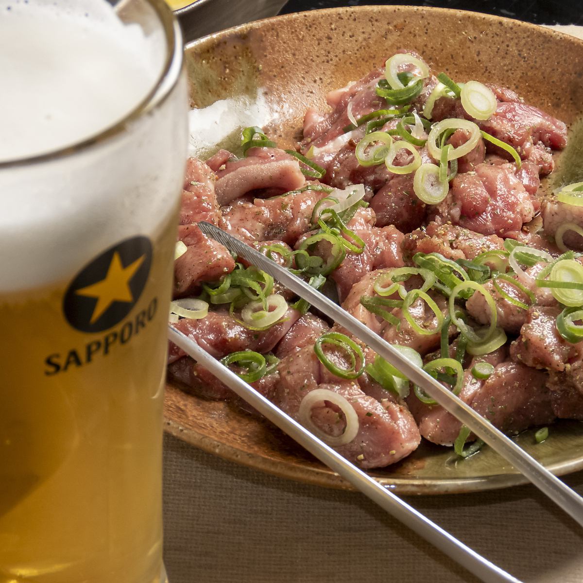 仕事終わりにジンギスカンを味わう！！ビールがすすむ！