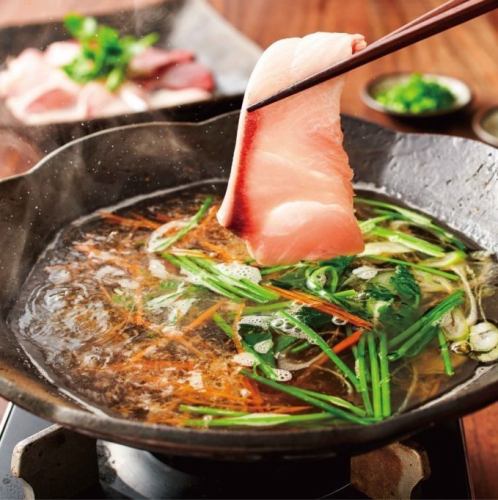 Refreshing! Yellowtail shabu-shabu