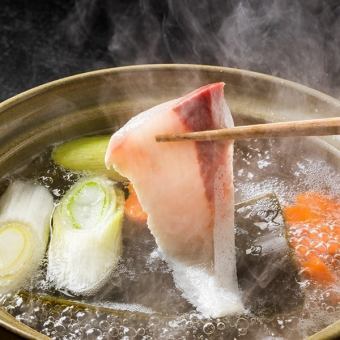 [Same-day reservations accepted!] Premium Yellowtail Shabu-Shabu Course with 9 dishes and 3 hours of all-you-can-drink ★ ¥4,980 → ¥3,980!