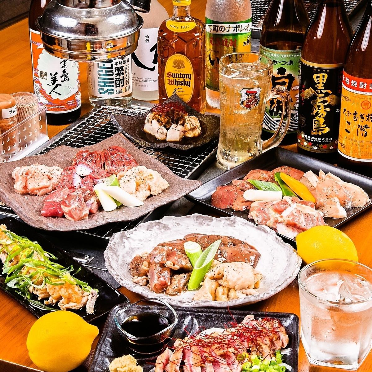 A charcoal-grilled chicken yakiniku restaurant that you can enjoy in a private space.
