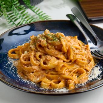 挽肉と舞茸のもちもちボロネーゼ