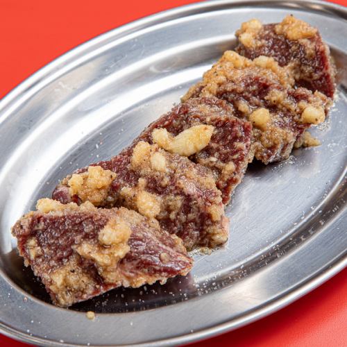 【ビールもご飯も止まらない！にんにく塩ハラミ】