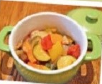 Ratatouille (vegetables boiled in tomato) 1 serving