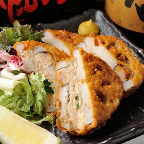 レンコンのはさみ揚げ