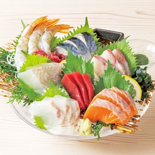 本まぐろ入り刺身7点盛合せ