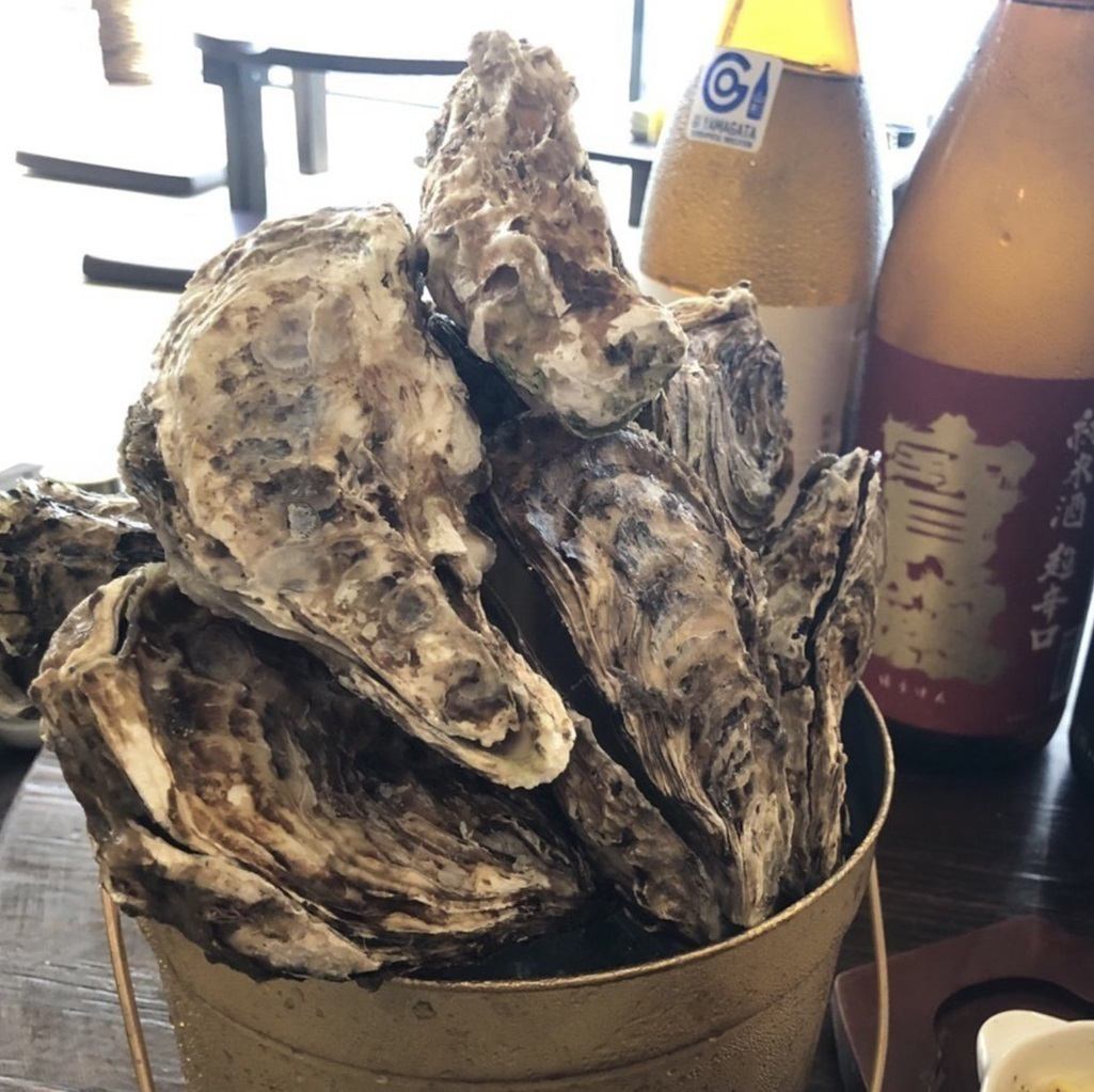 Don't miss the famous oyster bucket!