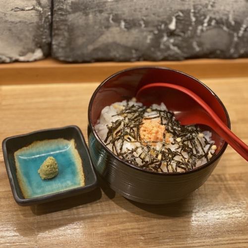 お茶漬け(タコワサ、サケ、塩昆布、明太子、梅水晶)　各