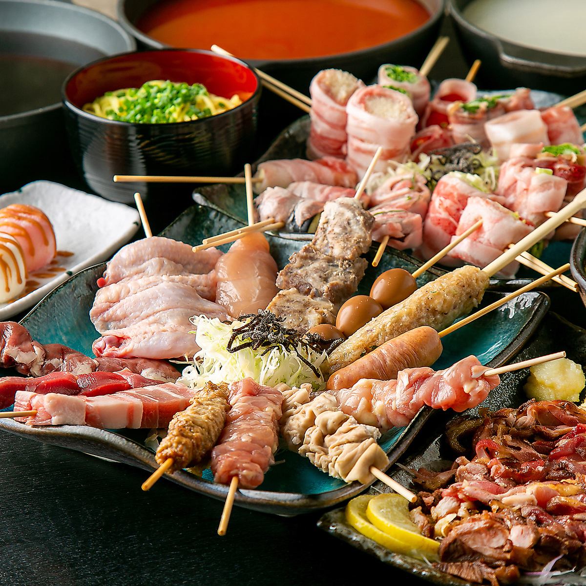 炭火香る極上焼鳥と旬の逸品を、贅沢に堪能してください♪