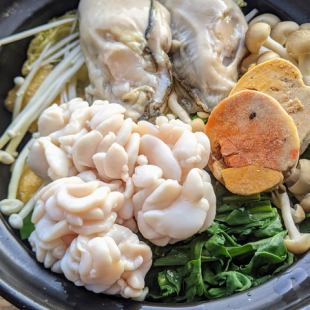 Gout hotpot (1 serving) (Oysters, cod milt, monkfish liver, large shrimp)