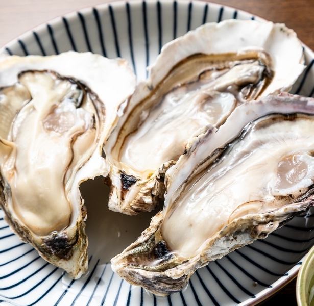 特大牡蠣、1個270円、10個2600円、まとめ売りがお得