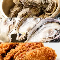 生牡蠣、カキフライ、牡蠣ガンガン焼き食べ放題