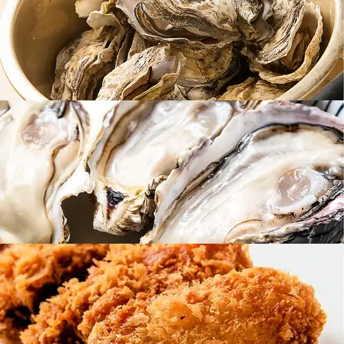 生牡蠣、カキフライ、牡蠣ガンガン焼き食べ放題