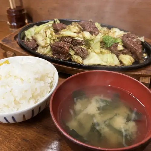 豬裙肉鐵板燒套餐
