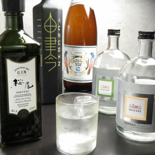 Rare gems such as domestic ginger and oyster spirit ・ rum ・ gin