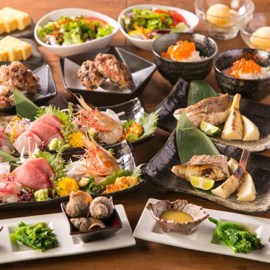 忘年会に★原始焼きやお造り含む3時間飲み放題付コース8000円★