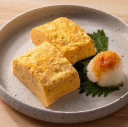 鶏だし　巻きたてのだし巻き玉子
