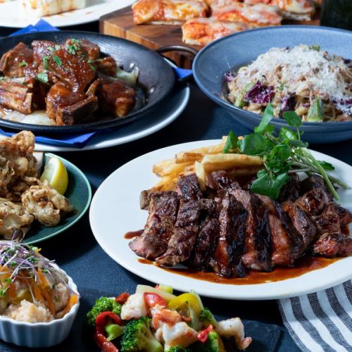 飲み放題付きパーティプラン3900円(2～8名様)/5000円/6500円(3名様～)/8000円
