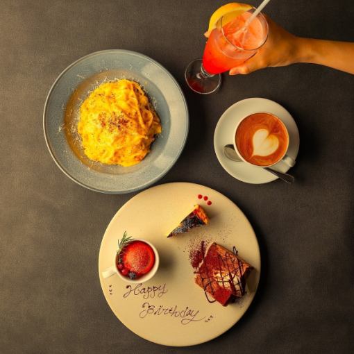 【平日限定/夜カフェごはん/誕生日】スイーツNIGHTセット★2710円(税込2980円)