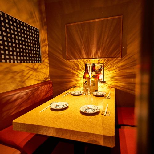 For dates and girls-only gatherings in Shibuya! Completely private rooms and couple seats