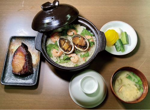 海鮮土鍋飯セット（アワビ）