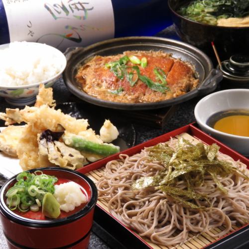 [At lunch time] Tenzaru 1,100 yen, Katsudama set meal 900 yen/Fill your energy from lunch!Other options available.