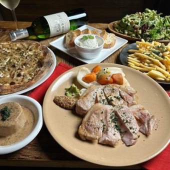 ◆お得！18時までのご来店限定忘年会コース◆2時間飲み放題<料理6品>5000円