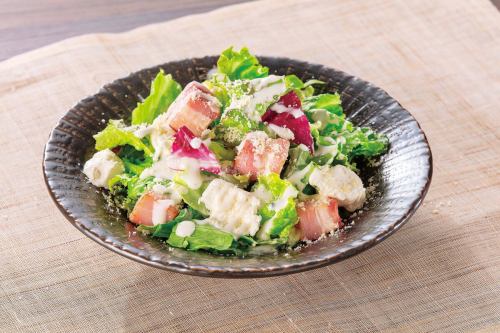 Bacon and cream cheese caesar salad