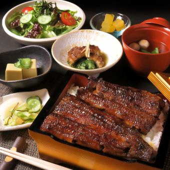 Grilled eel meal