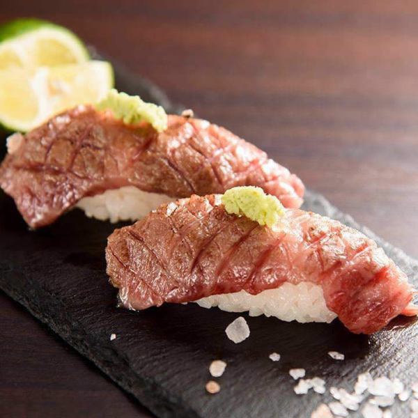 All-you-can-eat grilled meat sushi, a hot topic!